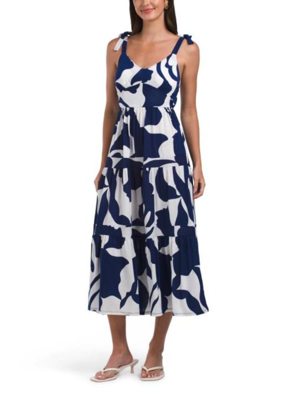HARLOW AND ROSE Tie Strap Midi Dress